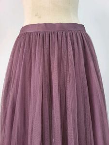 Elegant Purple Tulle Skirt ,Length  42 Inches