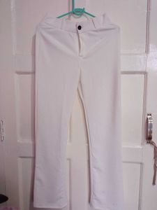 Women White Trouser Pant