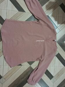 Dusty Rose Long Sleeve korean Top