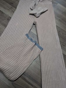 Ribbed Knit Flare Pants