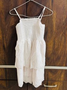Zudio White Floral Dress