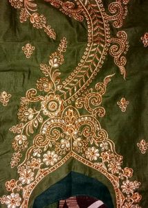 Dark Green Kurta Set, Kurti, Narrow Pant Dupatta