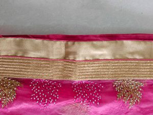 Pink Embellished Saree