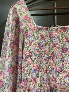 Floral Peplum Top