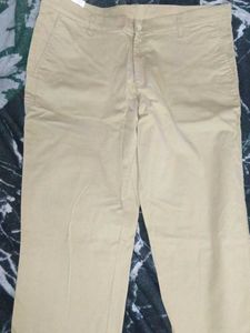 Khaki Straight Leg Chinos