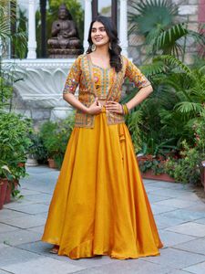Fully Stitched Lehenga For Haldi
