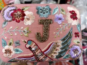 Embroidered Floral Jewellery Box