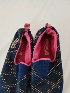Blue &amp; Pink Slip-On Shoes