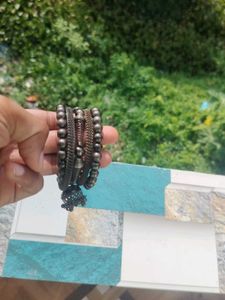 Oxidized Silver Bracelet