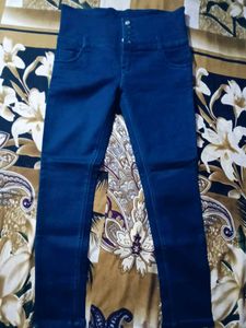 High-Waisted Dark Wash Jeans