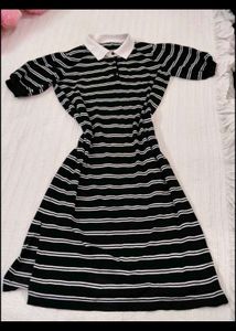 Striped Bodycon Midi Dress