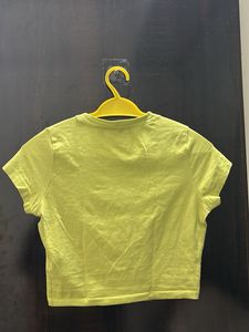 Lime Green Cropped Tee