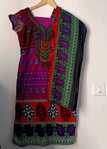 Colorful Print Salwar Kameez