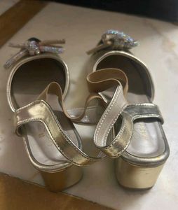 Gold Flats with Bow Detail