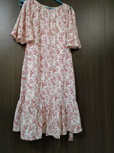 Floral Print Ruffle Dress