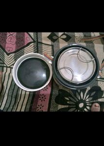 Double Box Steel With Lid Tiffin
