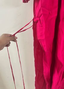 Elegant Pink Kurta Pant Set  (Best For L Size)
