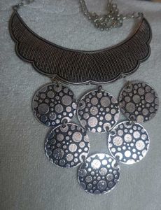 Oxidised Necklace Silver