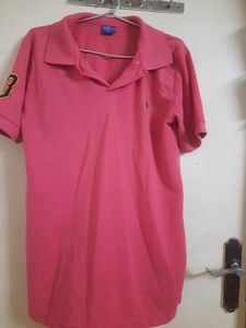 Polo Pink Color Xl Soze Tshirt