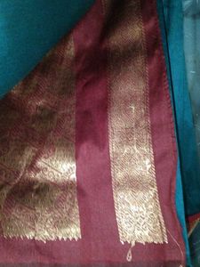 Elegant Teal Saree