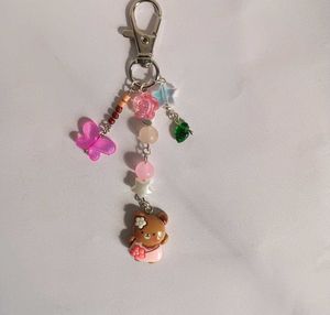 Kawaii Bear Charm Keychain
