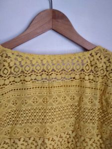 Beautiful Yellow Lace Top