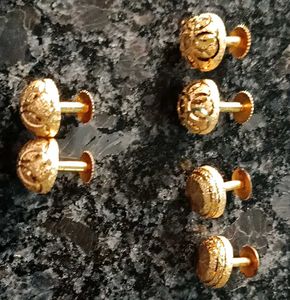 Gold Plated Stud Earrings Pack Of 6