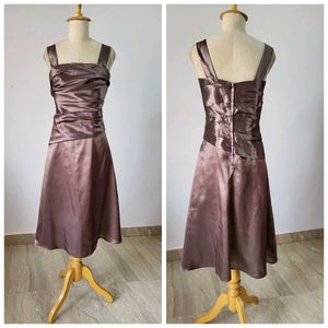 Elegant Brown Party Dress