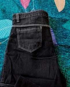 Black Wide Leg Cargo Jeans