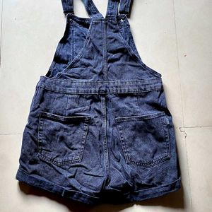 Denim Overalls Shorts