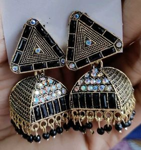 Triangle Jhumka Earrings