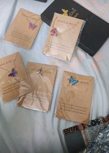 Butterfly Necklaces (Set Of 5)