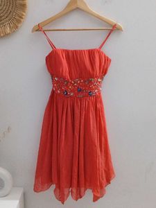 Carla Coral Cocktail Dress From Europe