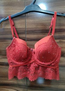 Red Lace Bra