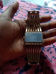 Vintage Gold-Tone Rhinestone Watch