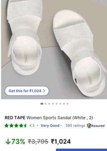 Red Tape Sandals