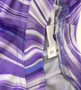 Abstract Art With Purple And White T Shirt