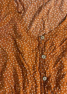 Polka Peplum Top