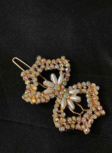 Sparkling Flower Hair Clips