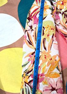 Flower Kurti. Multicolor  Cotton.