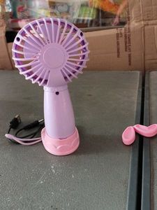 Cute Pink Portable Fan