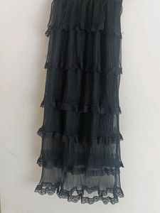 Black Flare Maxi Dress