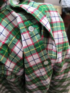 Green Plaid Long Sleeve Shirt
