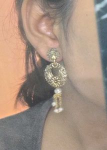 Gold Tone Drop Earrings