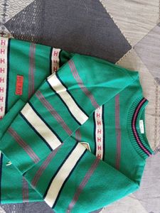 Green Knit Pants and tshirt