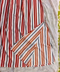 plusS Unused Women Printed Dress Side Slit Cut