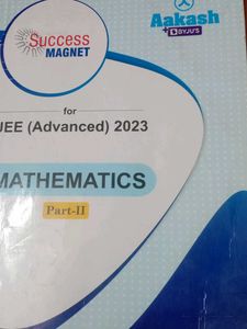 Aakash JEE Advanced 2023 Mathematics Part-II
