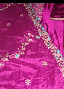 Elegant Pink Embroidered Kurti Salwar Suit