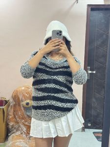 Striped Knit Sweater