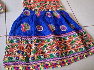 Girls Kacchi work Choli set